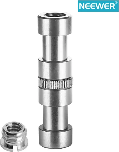 Vista 2 de Neewer® Adaptador convertidor de tornillo roscado de metal de 1/4" 3/8" para cámara DSLR, trípode, plataforma de hombro, soporte de luz, jaula