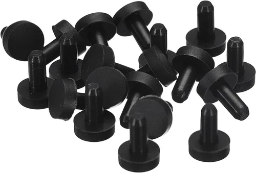 Vista 41 de uxcell 16 Piezas de Tapones de Goma Negros, 2.7mm para Agujeros de Enchufe de 2-2.5mm/0.08-0.1