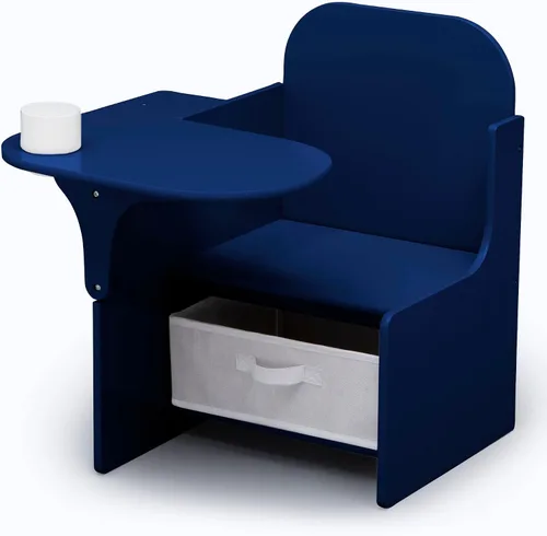 Vista 6 de Delta Children MySize - Escritorio con silla y compartimento de almacenamiento, color blanco bianca