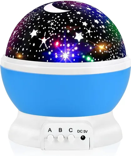 Vista 10 de Luz nocturna para niños, juguetes para niños y niñas de 3, 4, 5, 6, 7, 8 años, proyector de estrellas con rotación de 360 grados, 4 bombillas LED
