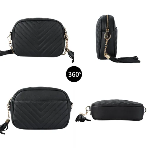 Vista 5 de CUTEGW Bolsos cruzados acolchados para mujer, bolso cruzado pequeño, bolso de hombro ligero con correa ajustable