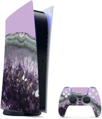 Vista 32 de MightySkins - Skin para juegos para PS5 / Playstation 5 Bundle – Mármol ámbar Envoltura protectora de vid Fácil de aplicar y cambiar