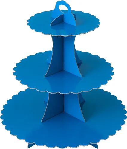 Vista 45 de Soleebee Soporte para Cupcakes de 3 Niveles, Torre de Cupcakes de Cartón, Torre de Soporte para Pasteles de Postre para Decoración de Cumpleaños