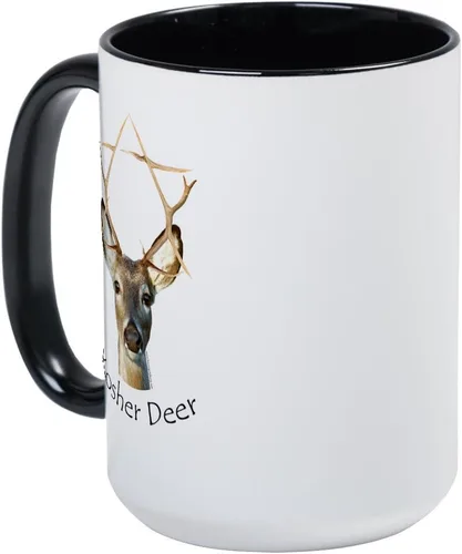 Vista 16 de CafePress Deer Season Closed Large Mug 15 oz (444 ml) Ceramic Coffee Mug