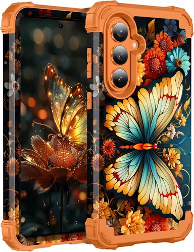 Vista 8 de Hocase Funda para Galaxy S20 FE 5G, Protección resistente a prueba de golpes, goma de silicona suave + parachoques de plástico duro, funda