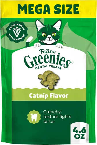 Vista 14 de Greenies Feline Natural Dental Cat Treats, Catnip Flavor, 2.1 oz