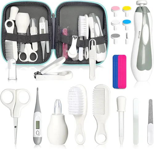 Vista 8 de Qunlions life Kit de aseo para bebés para niños y niñas, seguridad para recién nacidos, juego de aseo esencial para guardería, regalo para padres