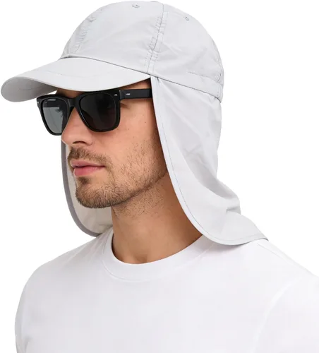 Vista 14 de EINSKEY Gorra de béisbol unisex con solapa para el cuello, impermeable, plegable, para golf, jardín, safari, senderismo, pesca, correr