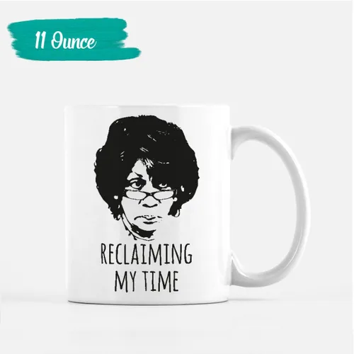 Vista 2 de WeGotGood Taza con diseño de Maxine Reclaiming My Time Reclaiming My Time Maxine Waters