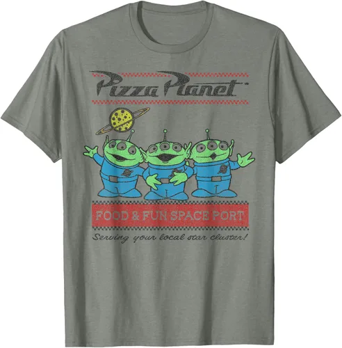 Vista 18 de Disney Pixar Toy Story Pizza Planet Aliens Camiseta
