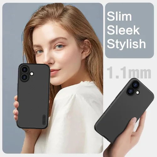 Vista 6 de Nillkin Frosted Shield - Funda para iPhone 17, compatible con MagSafe, perfil delgado, protección contra caídas de grado militar, a prueba