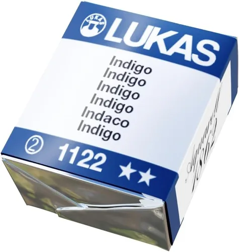 Vista 17 de Lukas 1862 Aquarell Artists' - Cacerolas de acuarela azul de media cacerola, pintura de acuarela de grado profesional vibrante, fácil de mojar