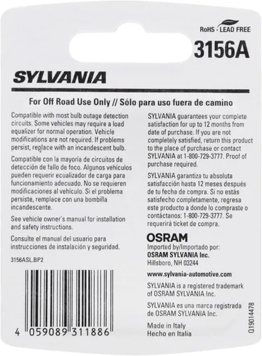 Vista 2 de SYLVANIA Bombilla LED ámbar 3156 (contiene 2 bombillas)