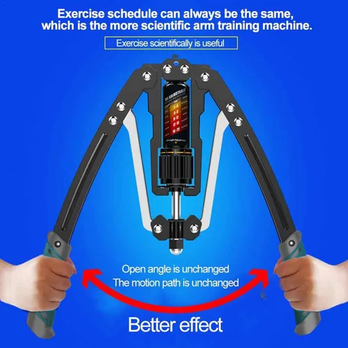 Vista 6 de EAST MOUNT - Ejercitador de brazo giratorio ajustable de 10 a 199 kg de potencia hidráulica, expansor de pecho para casa, equipo de entrenamiento