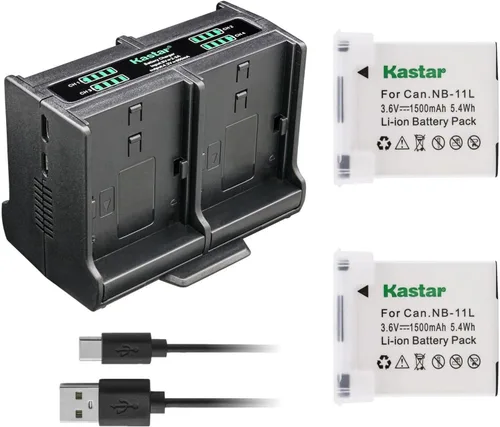 Vista 6 de Kastar Cargador de batería cuádruple NB-11L compatible con Canon IXUS 132, IXUS 133, IXUS 135, IXUS 137, IXUS 140, IXUS 145, IXUS 147, IXUS 150