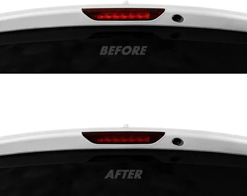 Vista 11 de SlickMod Tinte de humo de vinilo precortado para luz trasera Dodge Durango 2014-2023 (20% humo oscuro, 1. luz trasera)