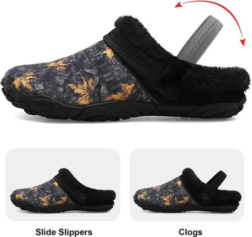 Vista 3 de Besroad - Pantuflas mullidas para mujer y hombre, esponjosas, cómodas, de espuma viscoelástica, para dormitorio