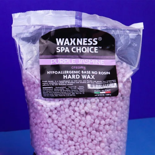Vista 7 de Waxness Spa Choice - Perlas de cera dura cremosa sin colofonia de jazmín morado, 2.2 libras / 2.2 lbs
