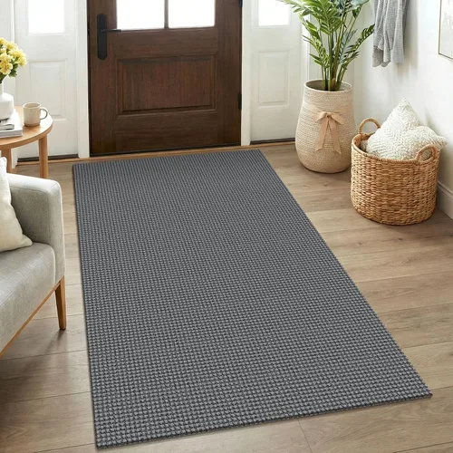 Vista 167 de KOZYFLY - Tapete para puerta de interior, lavable, pequeña, antideslizante, con respaldo de goma, felpudo de algodón para el hogar, color negro