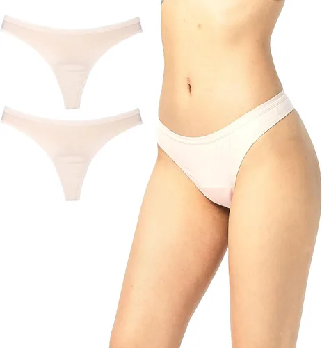 Vista 15 de Shero Thong Period Maternity, Postpartum Panties, Leakproof, Odor & Moisture Control Underwear for Women & Teens 2 paquetes Rojo