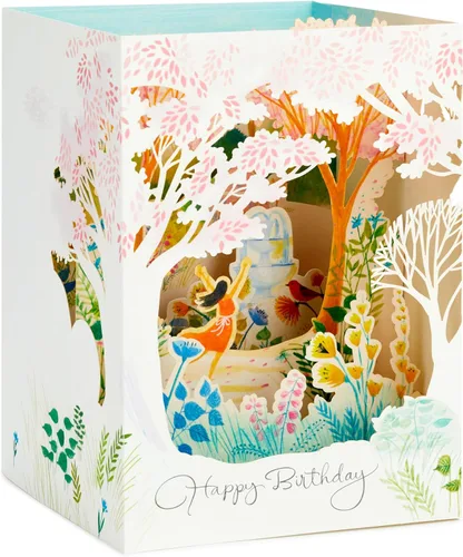 Vista 2 de Hallmark Paper Wonder - Tarjeta de cumpleaños desplegable para mujer (Día hermoso)