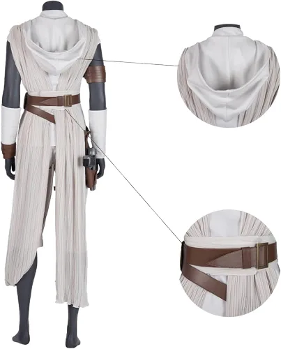 Vista 3 de MZXDY Disfraz de rey para adultos disfraz de guerrero Rise of Skywalker para Halloween juego de rol