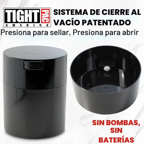 Vista 3 de Coffeevac contenedor de café, térmico y sellado al vacío, 1/2 libra Negro