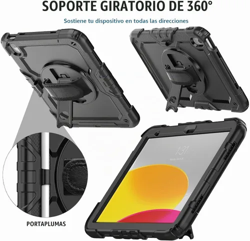 Vista 6 de SIBEITU - Funda para iPad A16 de 11ª generación 2025/iPad de 10ª generación 2022 Heavy Duty Shockproof Military Grade Protection Cover for iPad