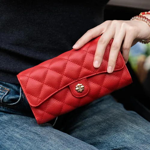 Vista 7 de XINNSTAR Cartera para mujer con bloqueo RFID de gran capacidad, cartera larga para mujer con bolsillo de muñeca, con ventana para tarjeta
