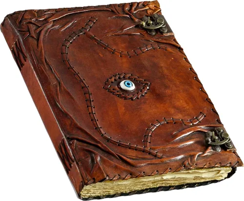 Vista 10 de Libro de hechizos Hocus Pocus, libro de hechizos Hocus Pocus como accesorio, regalos, decoraciones de Halloween, decoración, diario de cuero