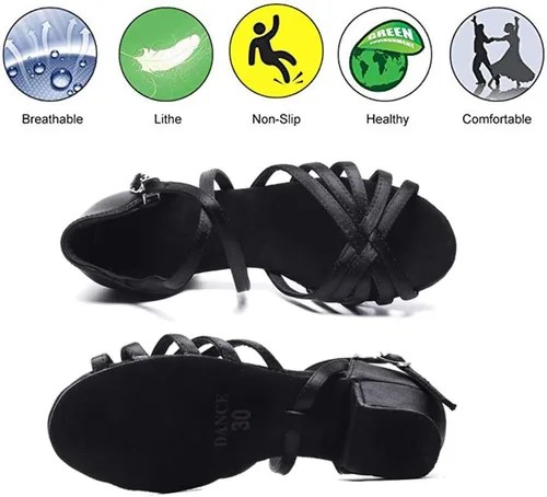 Vista 3 de Chiximaxu - Zapatos de baile latinos de baile para bodas y fiestas