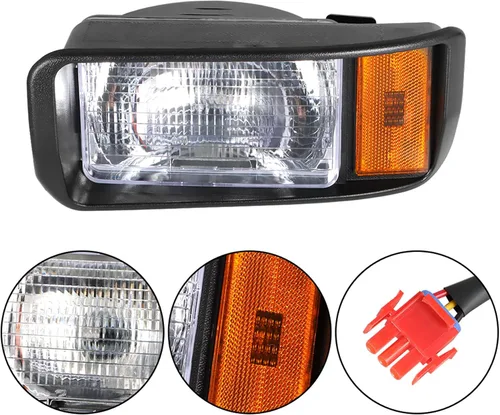 Vista 2 de waltyotur Faros delanteros para carrito de golf 101988001 101988002 Reemplazo para Club Car DS Gas Electric Model Golf Carts 1993 en adelante