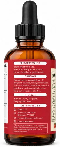 Vista 3 de Gotas de drenaje linfático liposomal, fresa, 60 porciones, 2 fl oz
