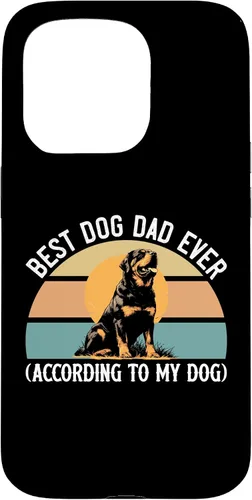 Vista 14 de Rottweiler Dog Lover Gift, Best Dog Dad Ever, Rottie Father Case for iPhone 17