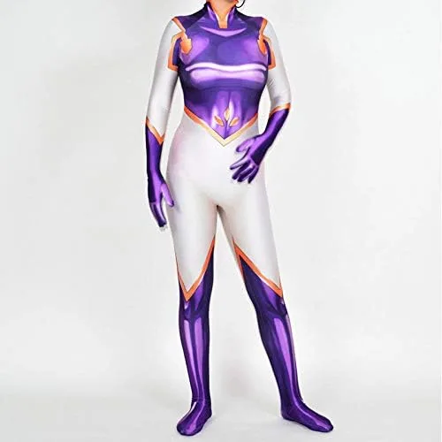 Vista 2 de Cosplay Life - Disfraz de My Hero Academia para Cosplay - Disfraz de animé Boku No Hero, traje de cuerpo entero con tela de licra para Cosplay