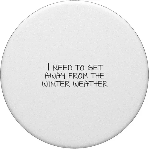 Vista 3 de Necesito alejarme del clima invernal PopSockets Swappable PopGrip