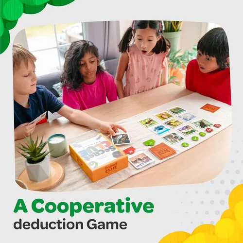 Vista 5 de National Geographic: Secret Clue Animals - Juego de cartas para niños de 7 años en adelante, juegos de mesa divertidos y cooperativos para niñas