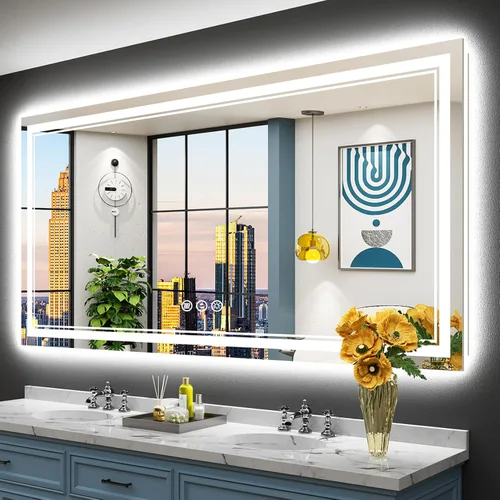 Vista 40 de 24x32 LED Bathroom Mirror, Backlit & Front Lit Lighted Mirror Retroiluminado+luz frontal