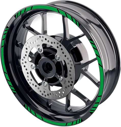 Vista 14 de MC MOTOPARTS Pegatinas para llantas exteriores de 17 pulgadas S01B compatibles con YZF R125 MT125 MT07 MT10 MT25 FZ25 MT03 (azul)