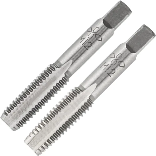 Vista 25 de M2 X 0.4 Mano métrica de grifo, mano derecha M2 X 0.016 in roscado mano grifo 1 par M2 X 0.4 Hand Tap 1Pair, Made of Alloy Tool Steel, Includes a