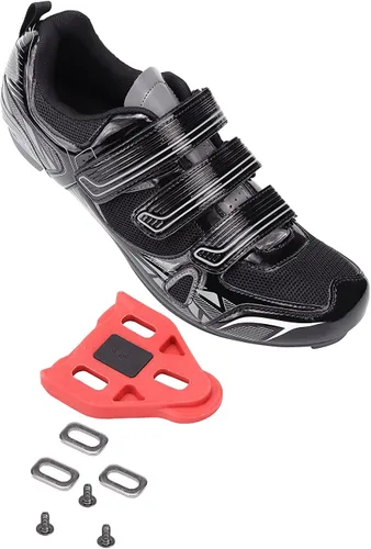 Vista 2 de Patavinity Zapatos de ciclismo unisex para bicicleta y bicicleta+ con tacos de bicicleta compatibles con Delta