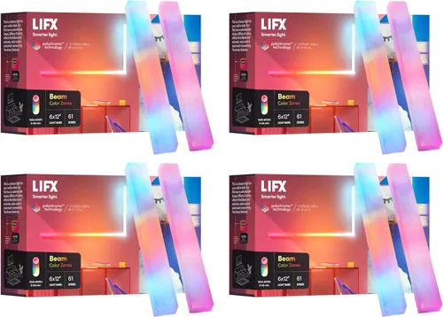 Vista 10 de Barra de luz inteligente LIFX Beam, kit de 6 piezas (L3BEAMKITUS), multicolor, 6 unidades, 33 vatios