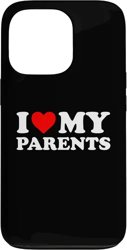 Vista 10 de I Love My Parents - Red Heart Case for iPhone 16