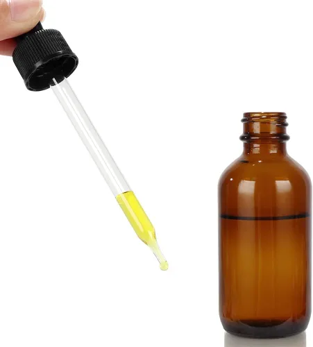 Vista 7 de CycleMore 16 Pack 4 oz Amber Glass Boston Bottles with Glass Droppers