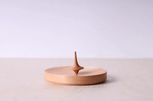 Vista 2 de Top giratorio de precisión con base, giratorio superior de rendimiento premium para escritorio, tapas giratorias de madera para oficina, parte