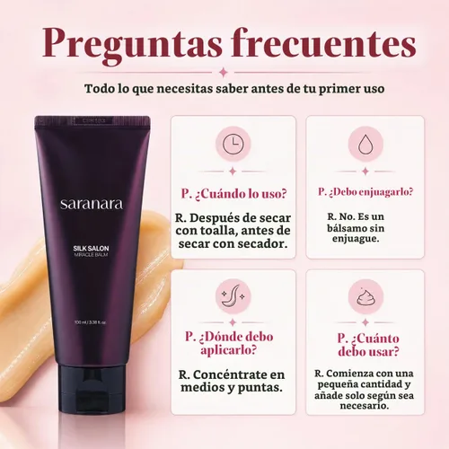 Vista 8 de SARANARA Silk Salon Miracle Balm_Non Wash Dry Essence Hair Pack_Korea Beauty