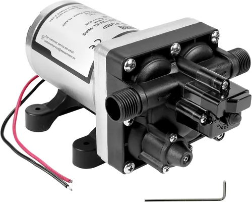 Vista 9 de WASSERMANN RV Water Pump 12 Volt DC 3.0GPM 55PSI Replacement For 4008-101-A65 Water Pump Self Priming Diaphragm Pump with Pressure Switch for RV