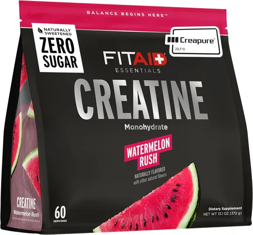 Vista 12 de FITAID - Monohidrato de creatina en polvo con CreaPure®, sabor a manzana Fuji, 14 paquetes de una sola porción, creatina pura para mujeres