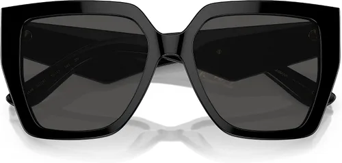 Vista 5 de Dolce & Gabbana Gafas de sol DG 4438 50187 Negro Gris Oscuro, Negro Gris Oscuro