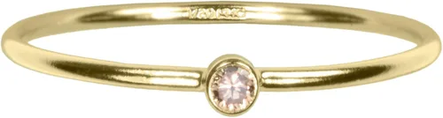Vista 2 de uGems Anillos apilables de oro de 14 quilates con circonitas cúbicas